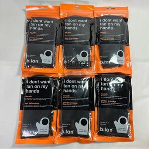 6 Pack X B.Tan I Don't Want Tan On My Hands Mitt One Size Fits All, 1 Mitt Each